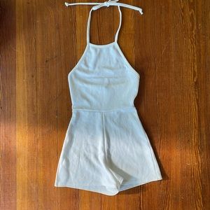 Missguided White Halter Romper